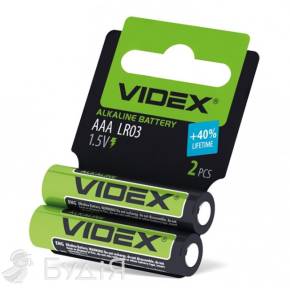 Батарейка VIDEX LR03 (микропальчиковая) (1шт) 25467