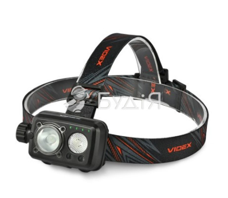 Налобный светодиодный фонарик аккум VIDEX VLF-H189 600Lm 5000K  28364