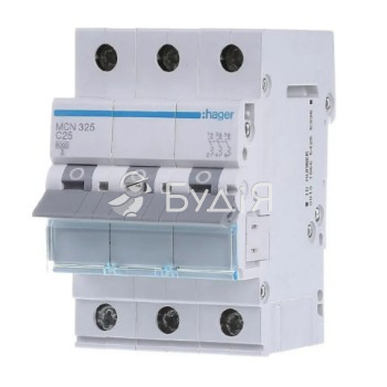 Автомат трехполюсной 25А 3P Hager MCN325