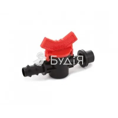 Кран стартовый с резинкой для капельной трубки 16 мм Presto-PS (OV-0416-R)