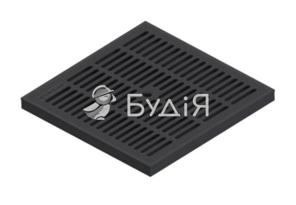 Решетка Base 300х300 пластиковая ячеистая черная А15 (3380)