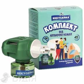 Фумiгатор вiд комарiв (+рiдина) Некусайка