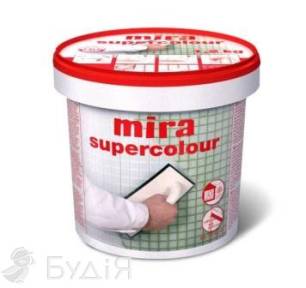 Затірка Мира supercolour №123 сіра (мокрий асфальт) (1.2 кг)