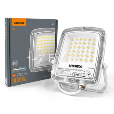 29253 LED прожектор VIDEX F5 30W 3000-5000-6500K 230V White (VL-F5-030CW