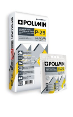Клей для плитки P-25 Polimin (Полімін П-25) C2TES1 (25кг)