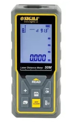 Рулетка лазерна SIGMA (23см)