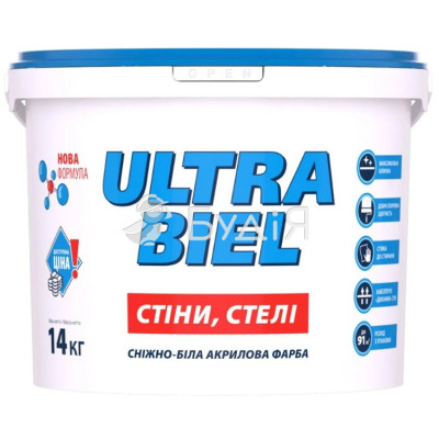 Фарба інтер'єрна Sniezka Ultra Biel мат біла 4.2 кг