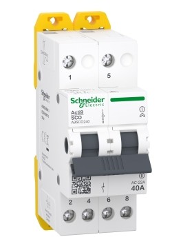 Перемикач навантаження Schneider 1-0-II 2Р 40 A  iSSW Acti9