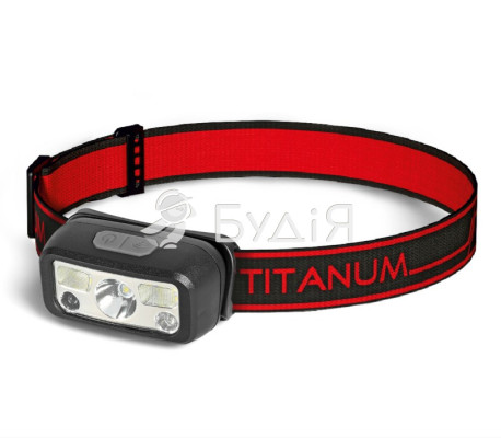 Налобний світлодіодний ліхтарик акум TITANUM TLF-H07 80Lm 11000/8000K 28658