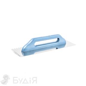 Тертка нерж.Кубала130х480мм зуб 6х6 з дерев. ручкою (0409)