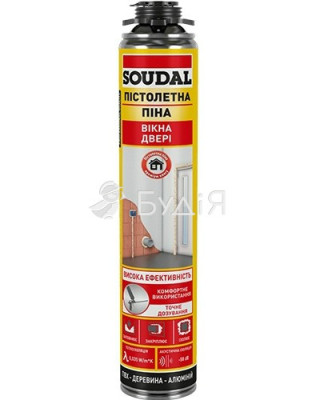 Піна монтажна SOUDAL проф. 750 мл пістолет