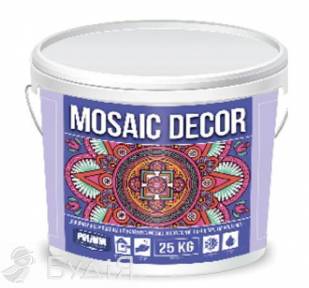 Штукатурка декоративная MOSAIC DECOR зерно 1,0-1,6 мм Полимин (25кг)