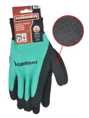 Рукавички HAISSER с латекс покр.(211429)