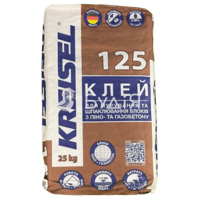 Клей для блоків Крайзель (Kreisel)-125 1-3 мм (25кг) 