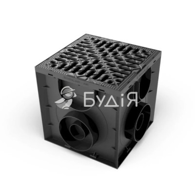 Дощоприймач пластиковий Easy 250х250 з пластиковою решіткою без корзини  (0867081.7)