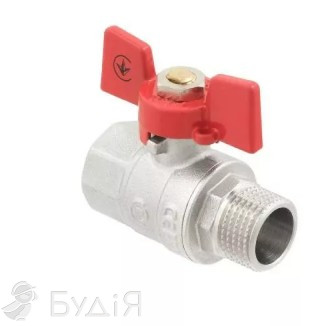 Кран шар. Polmark  DN15 (1/2'') ВН бабочка PSV-11 (099099)