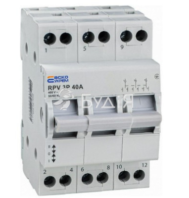 Перемикач навантаження АСКО 1-0-II RPV 3Р 40A  А0010220010