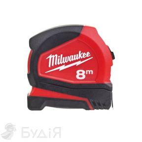 Рулетка Milwaukee Professional компактная 8м (25мм) (4932459594)