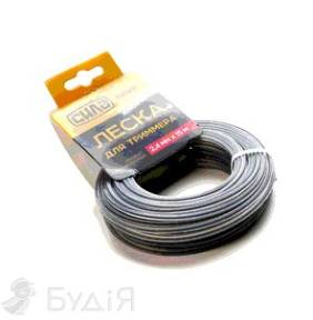 Леска для триммера СИЛА КВАДРАТ АРМОВАННЫЙ 2,4 мм 15 м (032215)