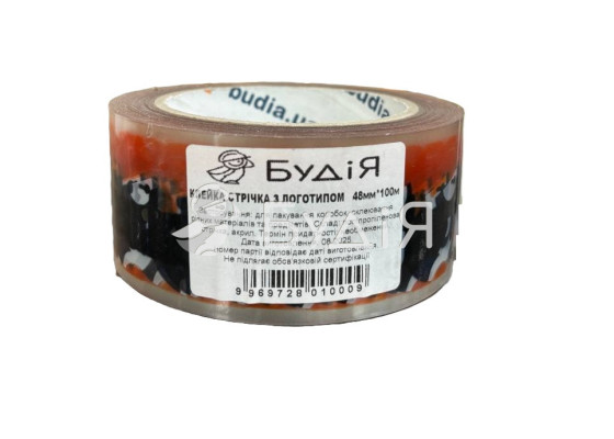 Скотч 48мм х100м (прозрачный) ЛЕНТА ЛОГОТИП