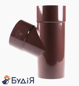 Тройник Ø100/100/67° (под систему Ø130/100)