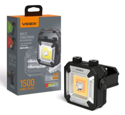 Фонарь портативный аккумуляторный VIDEX VLF-M048  1500Lm 5000K 28772