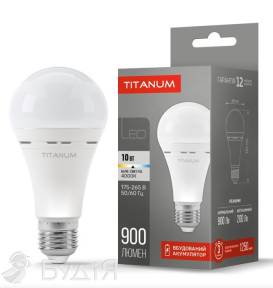 Лампа аккум,TITANUM A68 10W E27 4000K 220V (TL-EMA68-10274 27383) 