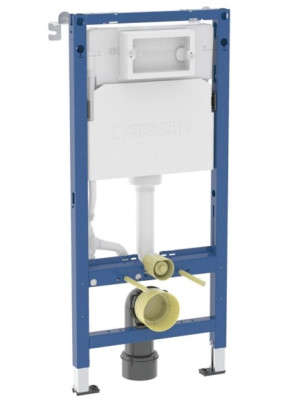 Інсталяція для підвіс.унітазу, вис.1120 мм,без клавіши, без звук.пласт Duofix 458.103.00.2 Geberit