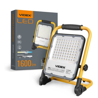Прожектор аккумуляторний VIDEX PREMIUM LED 50W 5000K (VL-F2A-505) 26989																	