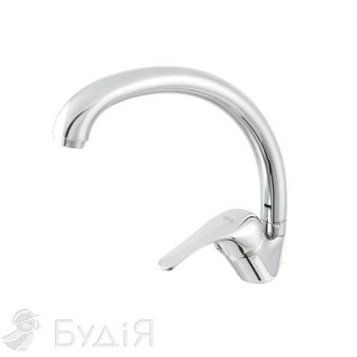 Смеситель для кухни VENTA VX416YC на гайке (нержавеющая сталь) (087631)