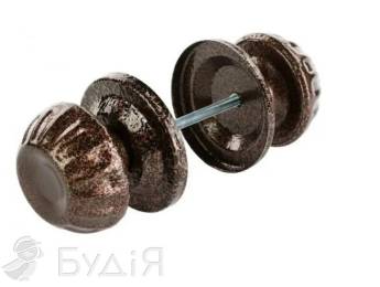 Ручка дверная Зефирка коричневая