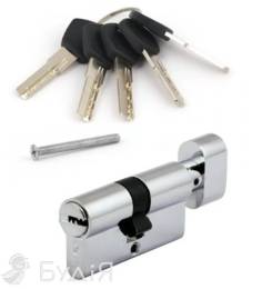 Цилиндр Avers (личинка замка/ ключ поворотник) DM-60-C (30х30мм) CR хром