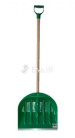 Лопата для снега Полимер 430 с держаком (зеленая)