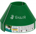 Бордюр садовий Vodaland Country Standard H100 пластиковий 15 м Зелений (82952-15-GN)