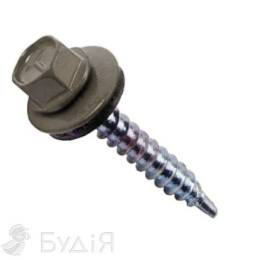 Саморез кровельный 4,8х35 графит МАТ №7024 (250шт)