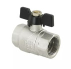 Кран шар. RAFTEC BLACK DN20 (3/4'') ВВ бабочка DRB2 (50809)