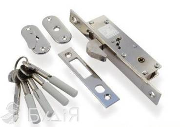 Засов врезной  APECS 72-K-CR  хром 104х34 мм крюк