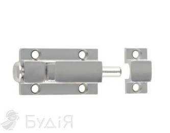 Шпингалет FZB 01-40 кнопка М (2266) CR (PC)