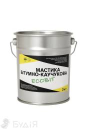 Мастика ЕКОБІТ битумно-каучуковая 3 кг