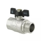 Кран шар. RAFTEC BLACK DN20 (3/4'') ВН бабочка DRB21 (50230)