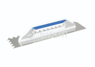 Гладилка зубчатая нерж. KUBALA 130х480мм зуб.полукрг. 20х15 (0257)