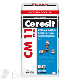 Клей для плитки Ceresit (Церезит)  СМ 11 PLUS  (25кг)