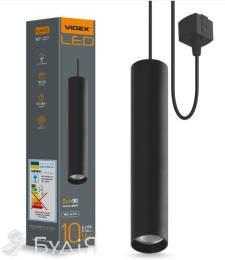 Світильник LED підвісний трековий VIDEX 10W 4100K 220V чорний (VL-ST-10034B) 26481