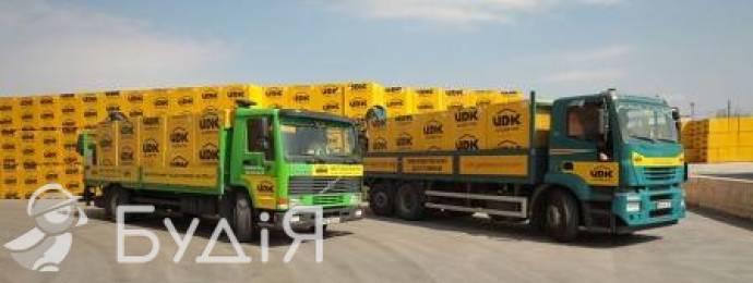 Газобетон (газоблок) ЮДК (100, 200, 300, 400мм) Доставка с завода