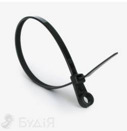 Хомут пластиковий з кільц 4,2х300 черн (100 шт)